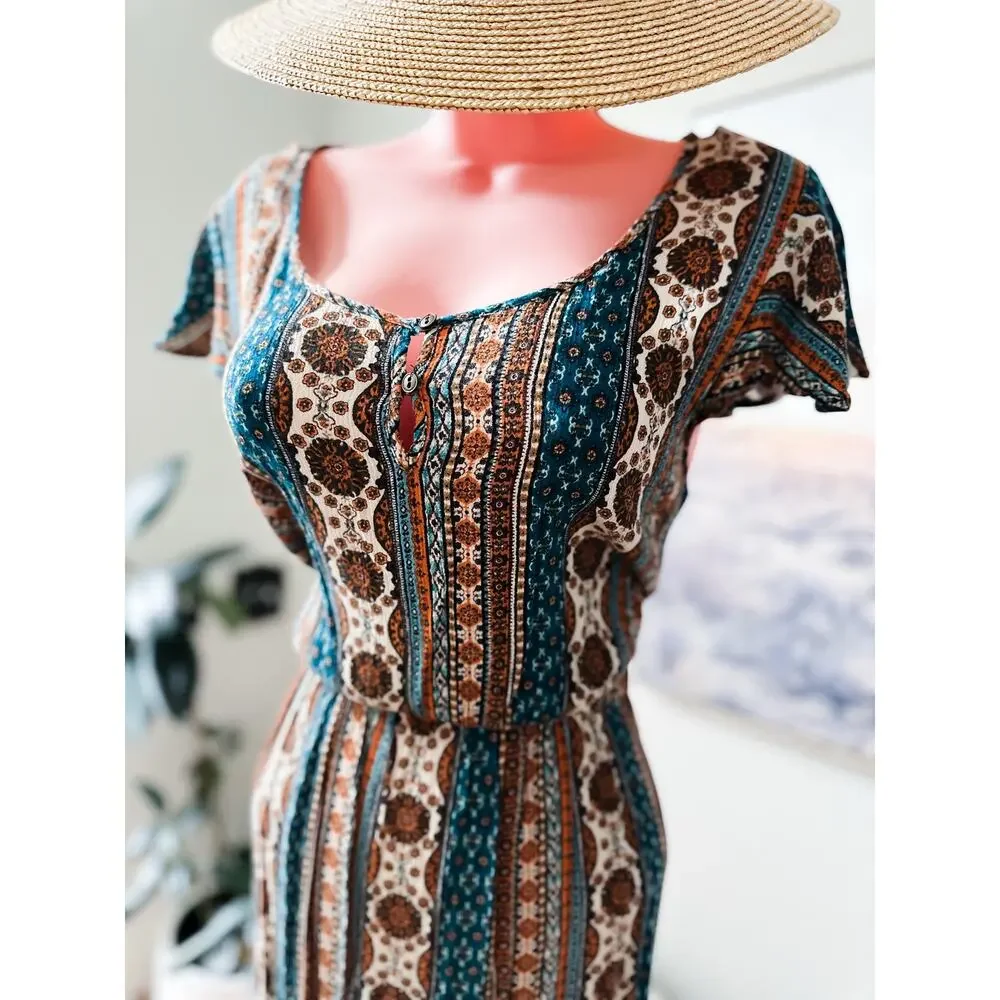 Desert Wanderings + Wanderlust earthy boho free spirited festival Mini Dress